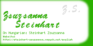 zsuzsanna steinhart business card